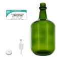 thumbnail image 2 of 3L Jug Champagne Green - White Cap with Hole and Twin Bubble Airlock, 2 of 4