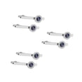 thumbnail image 6 of WORGEOUS 6 Pcs  Mens Tie Clip Fashion Necktie Bar Alloy Durable Silver Crystal Men's Tie Clip(T1005+T1008), 6 of 8