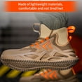 thumbnail image 4 of Indestructible Work Shoes Lightweight Slip-Resistant Industrial Construction Sneakers Steel Toe Work, 4 of 21