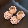 thumbnail image 4 of Mostsola Toddler Bow Mary Jane Shoes Girls Cute Princess Dress Flats Non-Slip Walking Shoes, 4 of 5