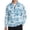 Blue Palm Tree Hibiscus Mountain, variant on Xoenoiee Lotus Flower Peony Mountain Print Mens UPF 50+ Sun Protection Golf Shirt Long Sleeve 1/4 Zip Athletic Shirt Quick Dry Sweatshirt Lightweight Rash Guard for Golf Running Fishing Outdoor, S