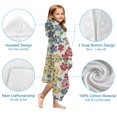 thumbnail image 7 of Pioneer Flower Floral Print Pattern Hooded Bath Towel，60"x35" for Ages 3 To 12 Kids, Quick Dry Lightweight Soft Microfiber Hood Beach Towel Cover Up for Kids, 7 of 7