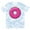 Tie Dye Blue, variant on Inktastic Pink Donut with Sprinkles T-Shirt