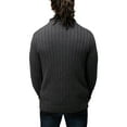 thumbnail image 2 of X RAY JEANS Mens Cable Knit Cowl Neck Sweater, Charcoal, S, 2 of 5