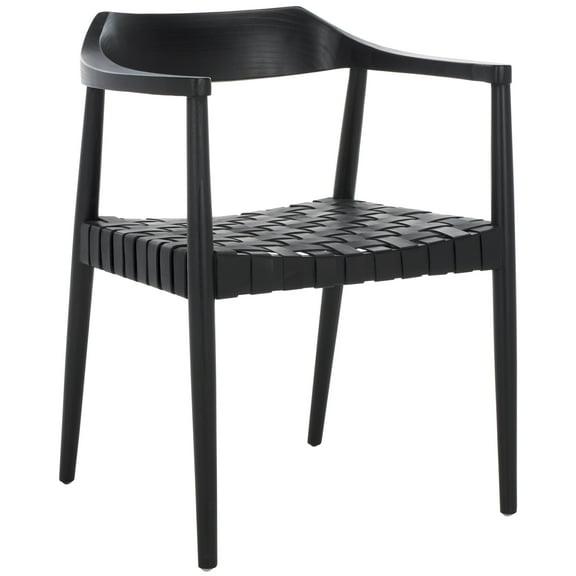 SAFAVIEH Amycus Accent Chairs, Black (22 in. W x 20.5 in. D x 28.5 in. H)