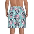 thumbnail image 3 of Naloa Bubble Cat Cute Men's Beach Shorts, Surfing shorts, Swim trunks, Quick Dry Swim Trunks for Surfing Beach Fun - Medium, 3 of 9