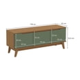 thumbnail image 3 of Mueble TV 55" Kappesberg 136cm con 3 Puertas Canela/Verde, 3 of 10