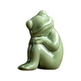 thumbnail image 2 of Frog Figurine Tea Pet Sculpture Frog Statue Desktop Frog Ornament Miniature Frog StyleB 4.5x3.2x5.7cm, 2 of 9