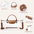 thumbnail image 3 of Bolsa transparente BOSTANTEN Stadium Approved, pequeña, bandolera, color marrón, 3 of 6