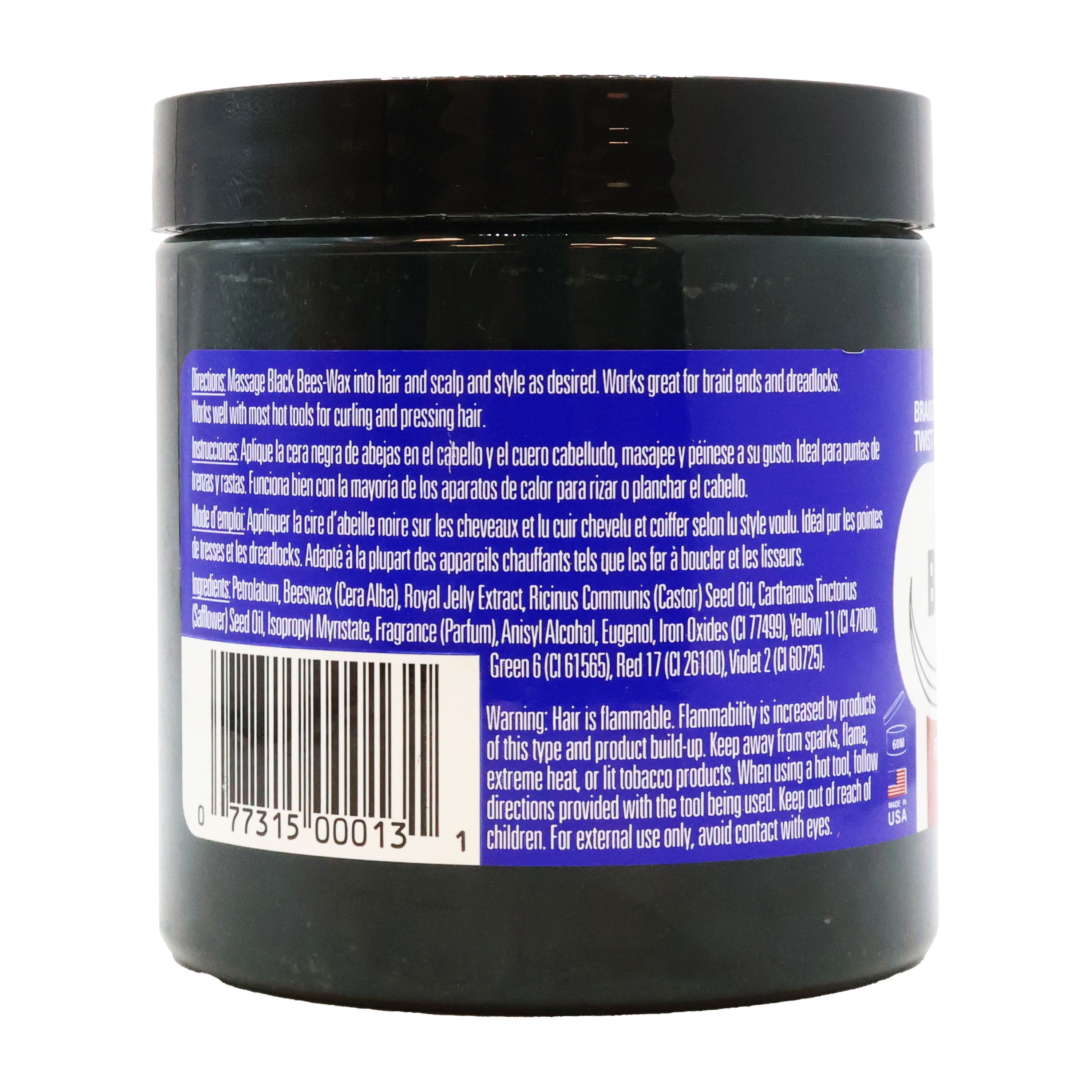 Dax Black Bees Hair Wax 7.5 Oz. - Walmart.com