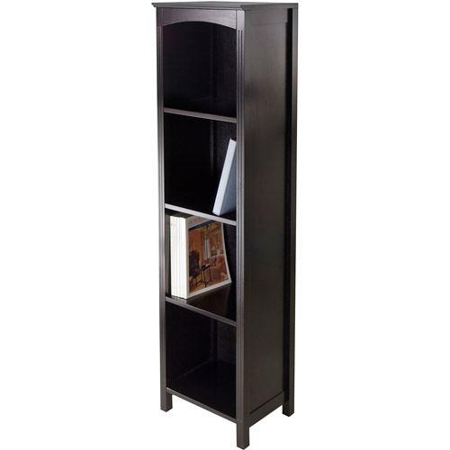 Terrace 5-Tier Bookshelf, Dark Espresso