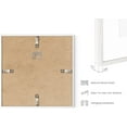 thumbnail image 2 of HAUS AND HUES Solid Oak Wood 10”x10” Picture Frames Matted to 5”x5” Set of 3-10x10 Square Picture Frames, 10 x 10 White Picture Frames, 10x10 Photo Gallery Wall Frame Set, Wooden Picture Frames, 2 of 5