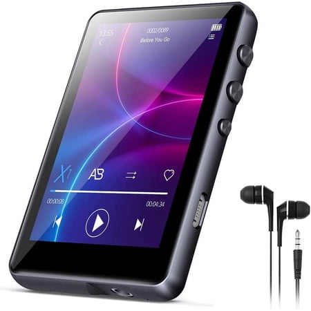 JOLIKE MP3 Player 64GB with Bluetooth M4 2.4 inch Touch Screen Portable Music Player