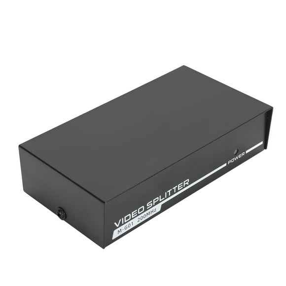 Divisor VGA, Divisor VGA De 2 Puertos 1920X1440 1 Entrada 2 Salida Enchufe Estadounidense 100-240V Ampliamente Compatible Para Megafonía