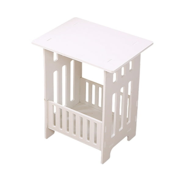 Clearance Sale - Narrow Side Table for Small Space, 2-Tier Small End Table with Shelf Holder, Slim Nightstand, Skinny Snack Couch Table in Living Room, Bedroom, Study, Kitchen and Balcony