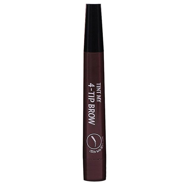 Red BrownEyebrow Pen Maquillaje de ojos Impermeable 4 Tenedor Herramienta de belleza portátil para mujer Dama