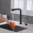 thumbnail image 6 of SUMERAIN 2 Hole Kitchen Sink Faucet with Pull Out Sprayer, Black Kitchen Faucet with Side Single Handle, Front Window, 6 of 10