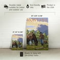 thumbnail image 5 of Montana, Cowboy and Horse in Spring (12x18 Aluminum Art, Indoor Outdoor Metal Sign Decor), 5 of 5