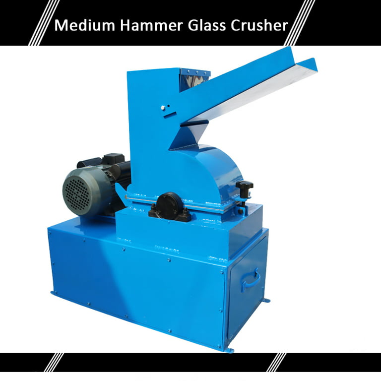 INTBUYING Hammer Rock Crusher Stone Crusher Machine Glass Milling Machine  Electric Glass Stone Coal Shatter Grinder 220V 3KW 