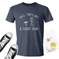 thumbnail image 2 of TSADFHJI Hauts à Col Roulé pour Femmes 3 Pack Pas un Bon Signe T-Shirt à Manches Courtes Imprimé Mode Décontractée d'Été pour Hommes et Femmes TTTG Marine, 2 of 3