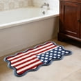 thumbnail image 6 of Beautynvta 4th of July Bathroom Rugs, American Flag Tufted Rug Patriotic Floor Mat, Plush Non-Slip Absorbent Bath Rug for Indoor Entrance Bathroom Decor, 15.7x23.6 Inch, 6 of 7