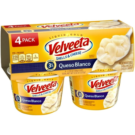 UPC 021000042524 product image for Velveeta Queso Blanco Shells & Cheese Cups, 4 ct - 9.56 oz Package | upcitemdb.com