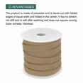 thumbnail image 3 of Uxcell 1/2" Double Fold Bias Tape Continuous Bulk Bias Tape for Sewing Seaming Khaki 25 Yards, 3 of 7