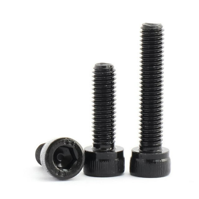 CHICHUMID 60 Pcs Vis Hexagonales à Douille Ronde en Acier au Carbone à Filetage Inversé pour Construction