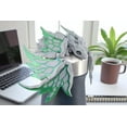thumbnail image 2 of 3D Printed Stone Dragon 2 Pack – Articulated Moveable Wings, Stone Texture Dragons with Green Blue and Black Red Wings, Flexible Fidget Desk Figurines for Adults, Collectible Fantasy Décor, 2 of 6