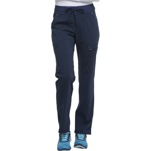 Dickies Xtreme Stretch Scrubs Pant for Women Mid Rise Rib Knit Waistband DK020