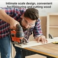 thumbnail image 2 of Amkui Height Adjustable Workbench with Power Outlet,70" 2000 Lbs Capacity Rolling Work Tables with 4 Lockable Casters, Oak Wood Top for Garage, Workshop,Party, Shop, Office, 2 of 9