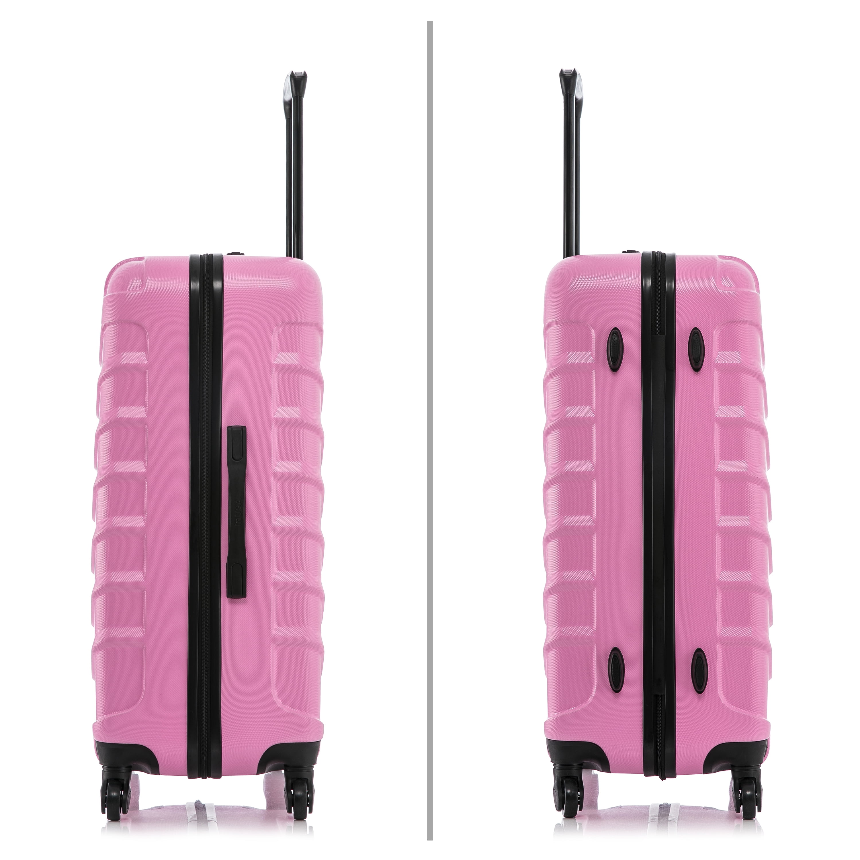 InUSA Endurance 3-Piece Hardside Luggage Sets with Spinner Wheels, Handle, Trolley, (20"/24"/28"), Pink