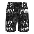 thumbnail image 6 of Naloa I love Math Men's Beach Shorts, Surfing shorts, Swim trunks, Quick Dry Swim Trunks for Surfing Beach Fun - X-Large, 6 of 9