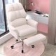 thumbnail image 2 of Computer Chair Luxury Wingback Waterproof and Antifouling Adjustable Rotation Chair Room Office Comfortable Sedentary Furniture My Lux Decor Round, 2 of 17