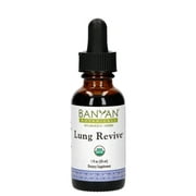 Banyan Botanicals Lung Revive – Organic Liquid Extract ­­– Strengthening Herbal Tonic for Lung Rejuvenation & Healthy Respiration* – 1 fl oz – Non GMO Sustainably Sourced Vegan