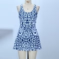 thumbnail image 6 of VBTAPA Tankini Swimsuits for Women Two Piece Bathing Suit Racerback Tank Top with Skirt Modest Swimwear Limited Time Sales of Today Blue XXL, 6 of 8