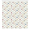 thumbnail image 3 of Ambesonne Mushroom Shower Curtain, Button Wild Mushrooms, 69"Wx70"L, Multicolor, 3 of 3