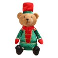 thumbnail image 2 of Decoración navideña de oso sentado, figurita de oso de peluche para ventana. Estilo A, 2 of 9
