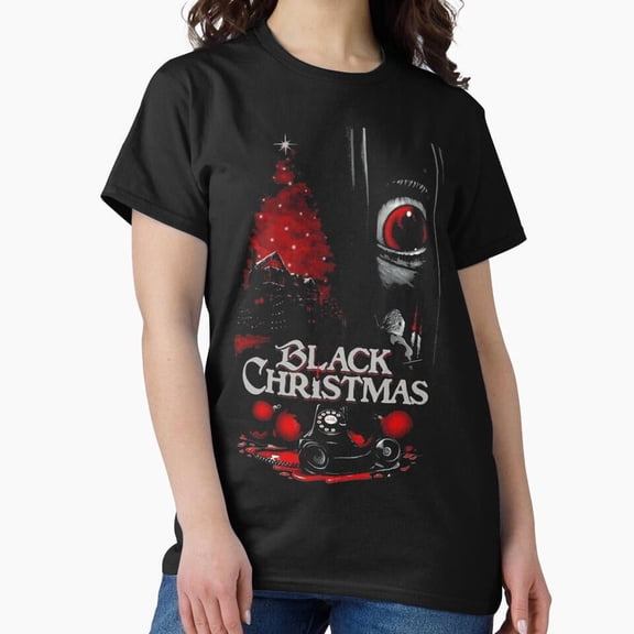 Black Christmas 1974 Slasher Horror Movie Fan Graphic H19077 T-Shirt, for Men and Women, Up to Size 5XL