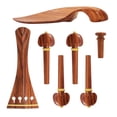 thumbnail image 1 of Ensemble de Violon 7 Pcs Repose-Menton Queue-de-Pie Piquets de Réglage Pièces de Rechange en Bois de Buis pour Violon, 1 of 9