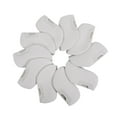thumbnail image 2 of jinwen 10 Pcs Visible Cloth Covers Golf Club Covers Protector Universal Headcover Cloth White, 2 of 9