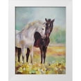 thumbnail image 1 of Zareckaye, Tatiana 12x14 White Modern Wood Framed Museum Art Print Titled - Horses in Love IV, 1 of 4