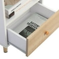 thumbnail image 5 of SESSLIFE End Side Table Set of 2 with a Drawer, Wood Bedside Table, Versatile Nightstand, Storage Shelf, Side Table for Home & Office, White, 5 of 10