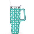 thumbnail image 2 of 40oz Dog Mom Tumbler - Leakproof Travel Coffee Mug with Handle - Cute Puppy Gift for Women Who Love Dogs - Double Wall Stainless, 2 of 7
