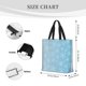 thumbnail image 3 of Disketp Snowflake Snowing Bolsa Tote de Lona para Mujer, Bolso de Hombro y Cruzado con Cierre de Cremallera, 3 of 7