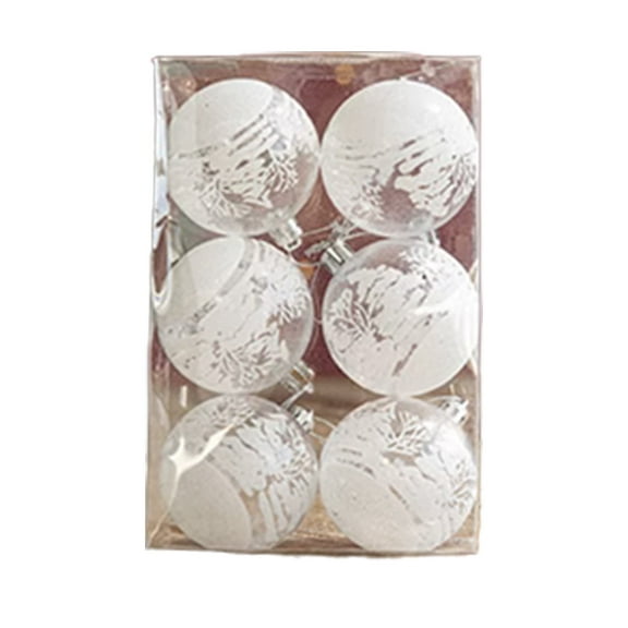 IPEWLEX 6Pcs Shatterproof Christmas Ball Ornaments, 2.36 Inch Bulbs for Tree, Home, and Party Decorations