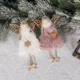 thumbnail image 3 of 2 Pcs Christmas Ornaments, Lovely Push Hanging Angel Christmas Tree Hanging Ornaments, Tree Hanging Pendant Decorative Plush Angel Pendants for Holiday Party Home (Pink, White), 3 of 5
