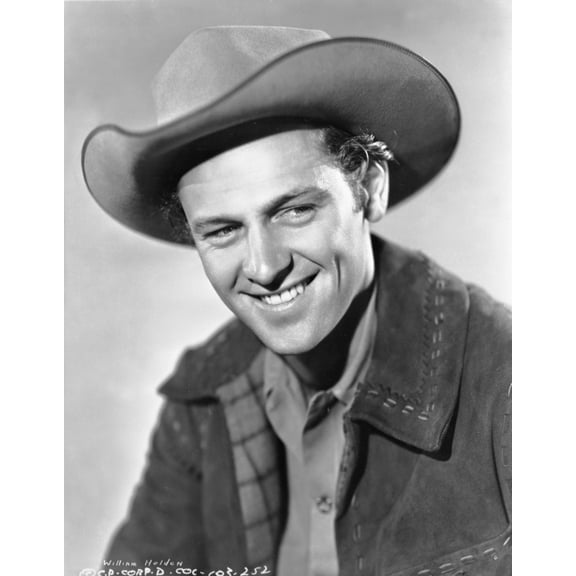 William Holden Close Up Portrait in Cowboy Outfit Photo Print (24 x 30)