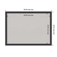 thumbnail image 4 of Amanti Art Grey Cork Board Wood Framed Stylish Black Bulletin Board 30 in. x 22 in., 4 of 7