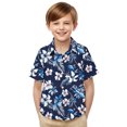 thumbnail image 7 of OGLCCG Boys Hawaiian Shirts Short Sleeve Summer Beach Button Down Aloha Luau Shirts for Kids Casual Tropical Shirt with Pocket 2-15 Years, 7 of 7